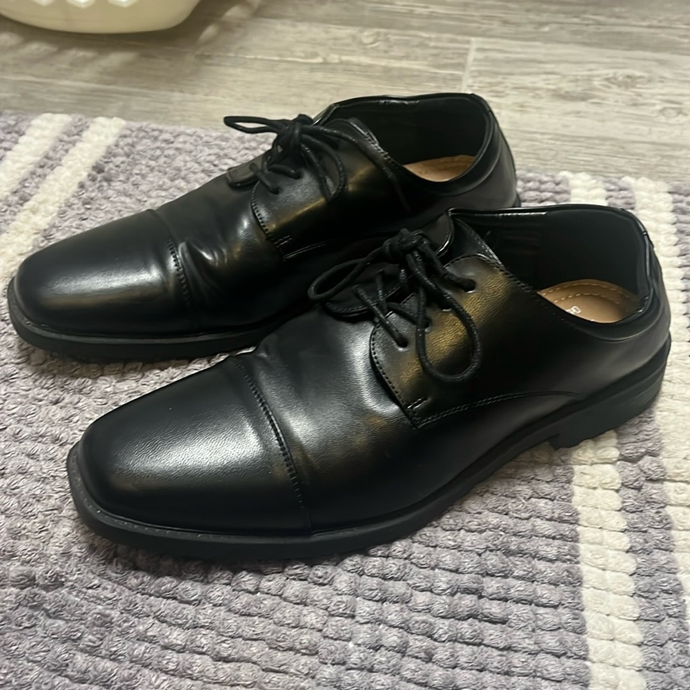 Croft & Barrow Men’s Tie Dress Shoes 8.5 M Black
